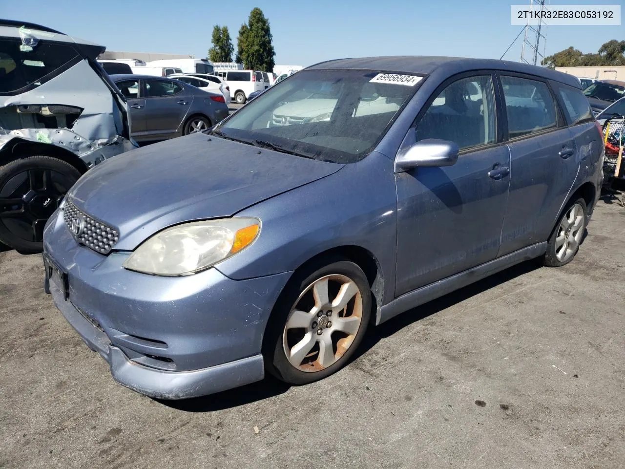 2003 Toyota Corolla Matrix Xr VIN: 2T1KR32E83C053192 Lot: 69956934