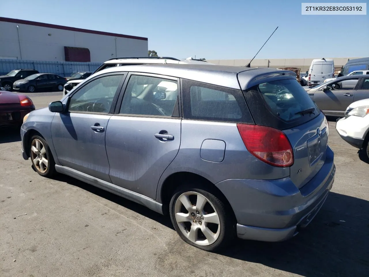 2003 Toyota Corolla Matrix Xr VIN: 2T1KR32E83C053192 Lot: 69956934