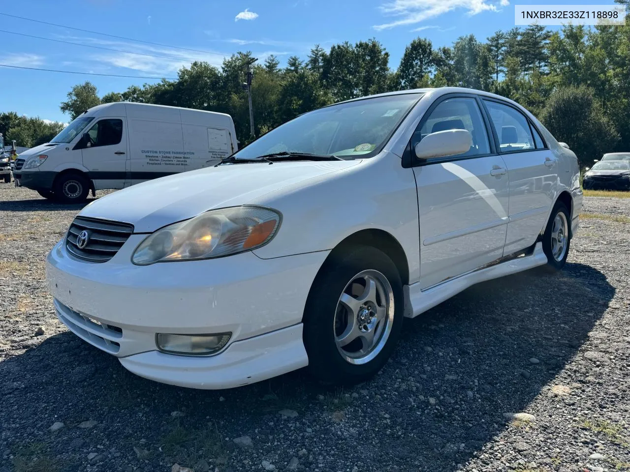 2003 Toyota Corolla Ce VIN: 1NXBR32E33Z118898 Lot: 70142164