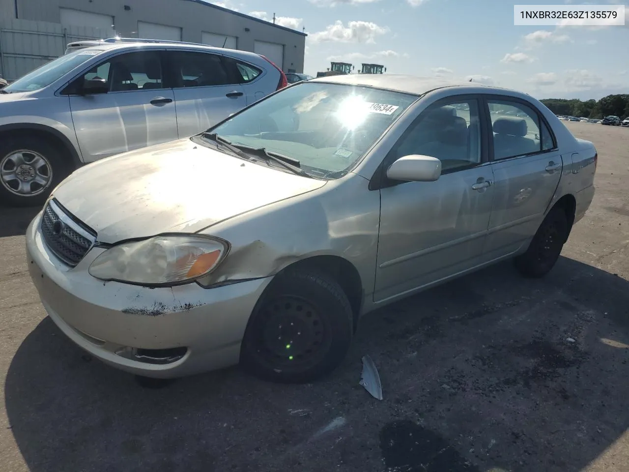 2003 Toyota Corolla Ce VIN: 1NXBR32E63Z135579 Lot: 70149634