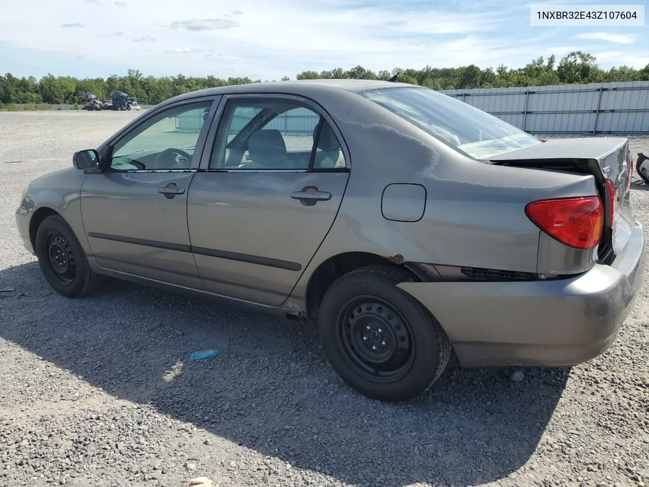 2003 Toyota Corolla Ce VIN: 1NXBR32E43Z107604 Lot: 70150824