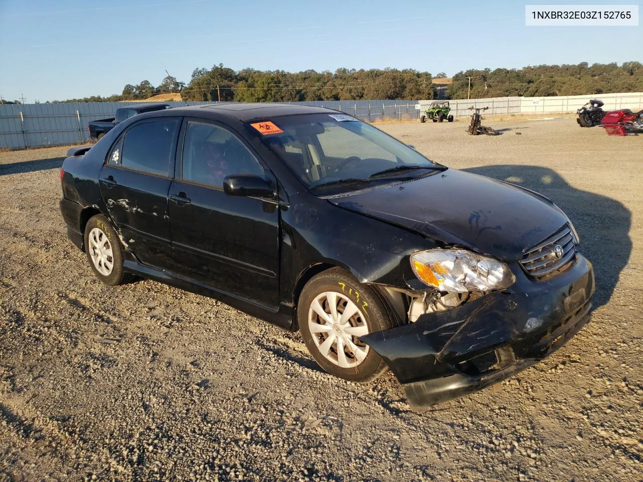 2003 Toyota Corolla Ce VIN: 1NXBR32E03Z152765 Lot: 70467154