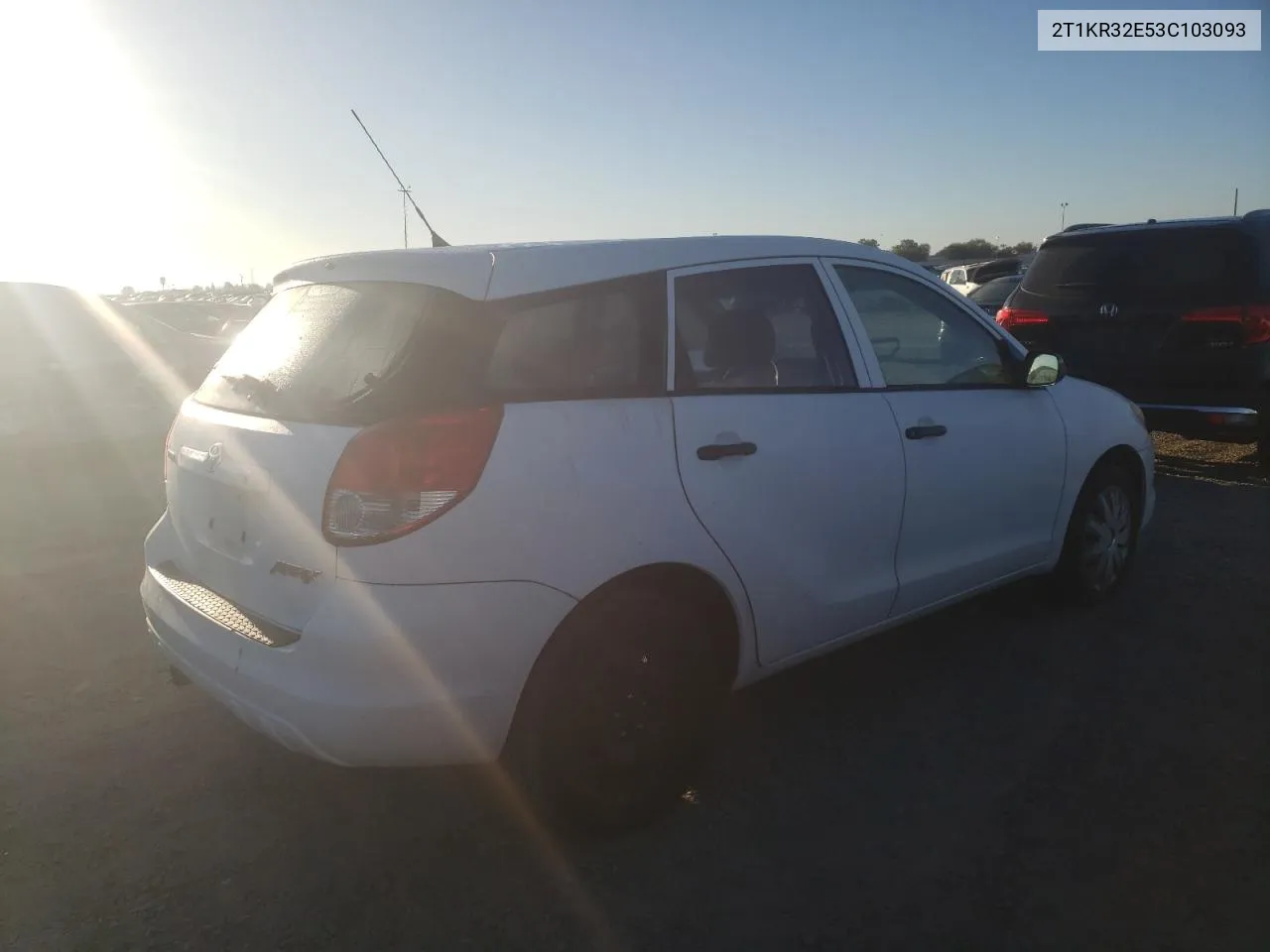 2003 Toyota Corolla Matrix Xr VIN: 2T1KR32E53C103093 Lot: 70766784