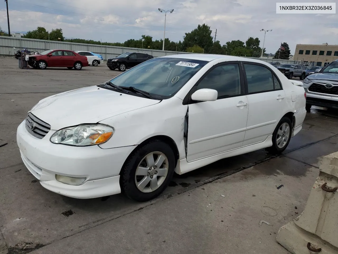 2003 Toyota Corolla Ce VIN: 1NXBR32EX3Z036845 Lot: 70791984