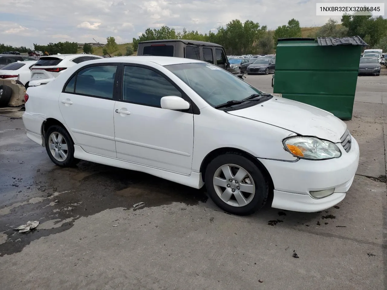 2003 Toyota Corolla Ce VIN: 1NXBR32EX3Z036845 Lot: 70791984