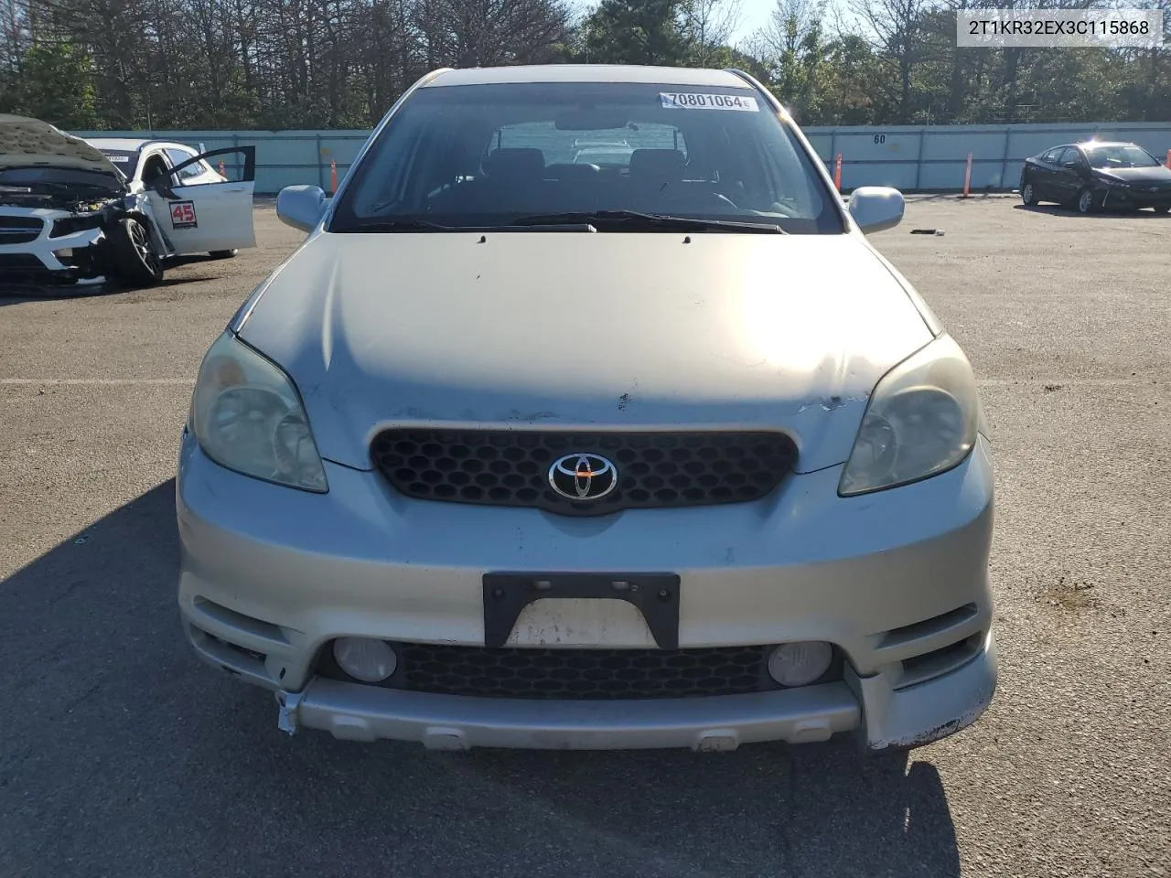 2003 Toyota Corolla Matrix Xr VIN: 2T1KR32EX3C115868 Lot: 70801064