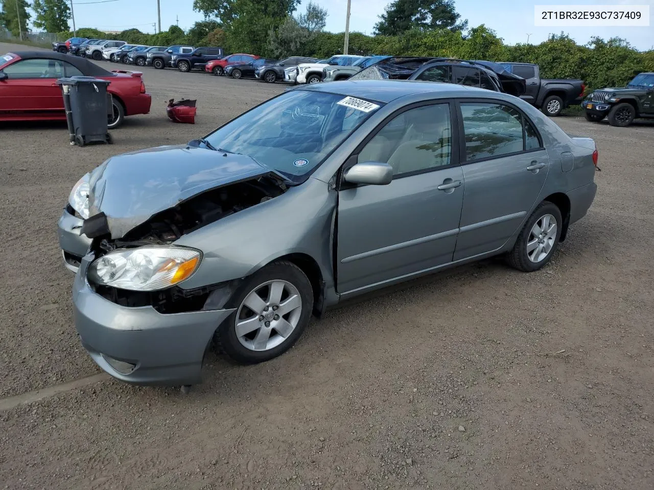 2003 Toyota Corolla Ce VIN: 2T1BR32E93C737409 Lot: 70869074