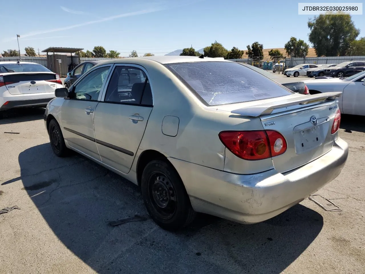 2003 Toyota Corolla Ce VIN: JTDBR32E030025980 Lot: 70887314