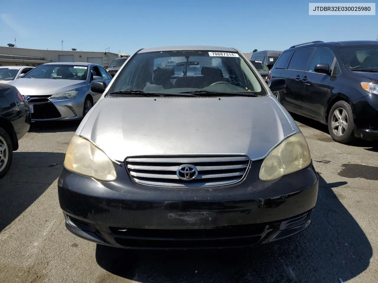 2003 Toyota Corolla Ce VIN: JTDBR32E030025980 Lot: 70887314