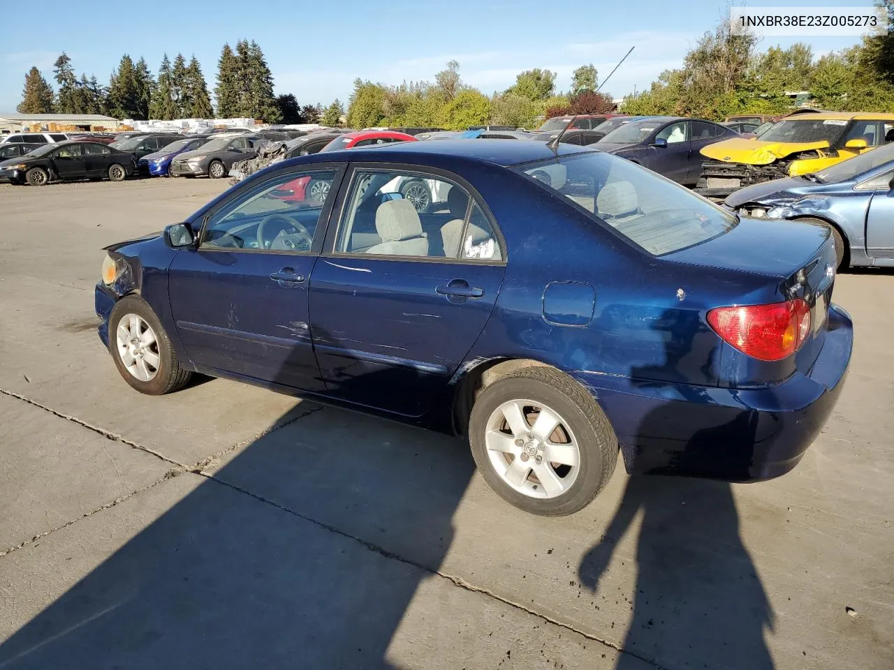 2003 Toyota Corolla Ce VIN: 1NXBR38E23Z005273 Lot: 71004974