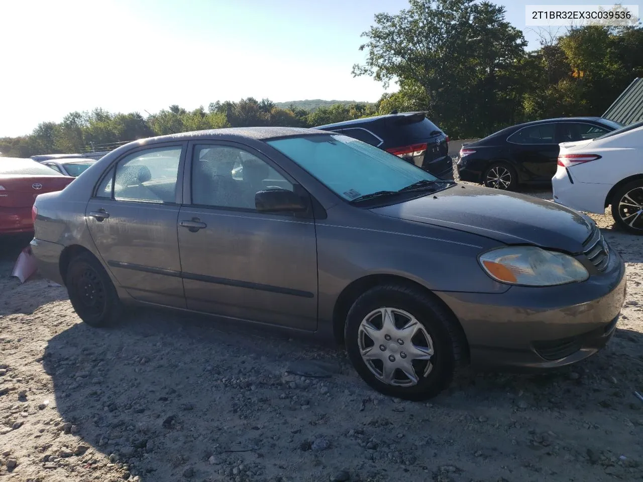 2003 Toyota Corolla Ce VIN: 2T1BR32EX3C039536 Lot: 71024084