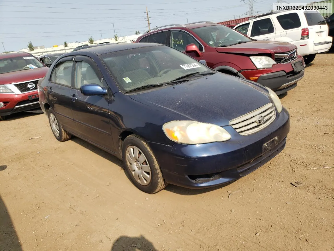 2003 Toyota Corolla Ce VIN: 1NXBR32E43Z030443 Lot: 71057264