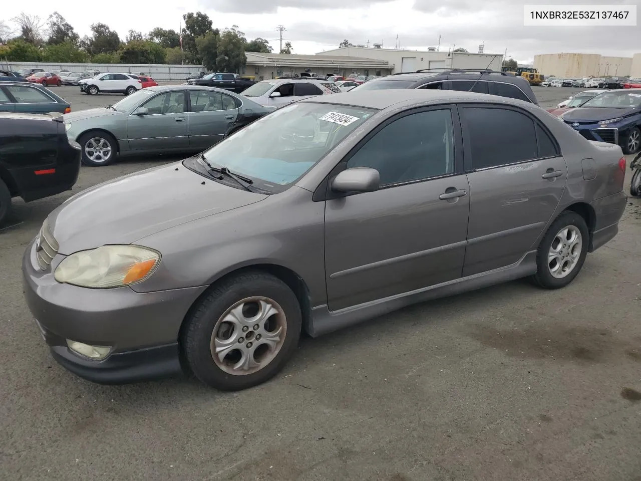 2003 Toyota Corolla Ce VIN: 1NXBR32E53Z137467 Lot: 71413434