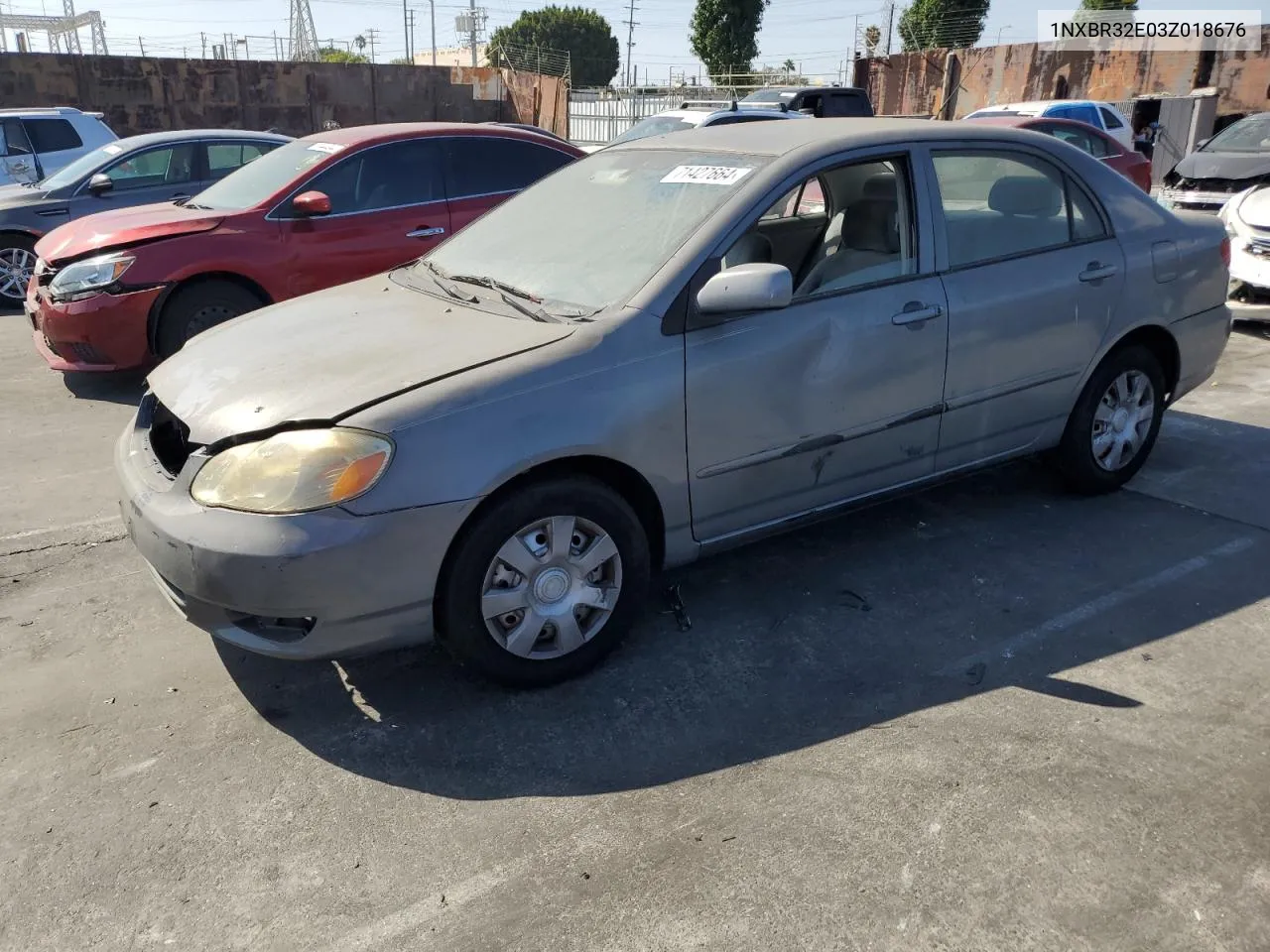 2003 Toyota Corolla Ce VIN: 1NXBR32E03Z018676 Lot: 71427664