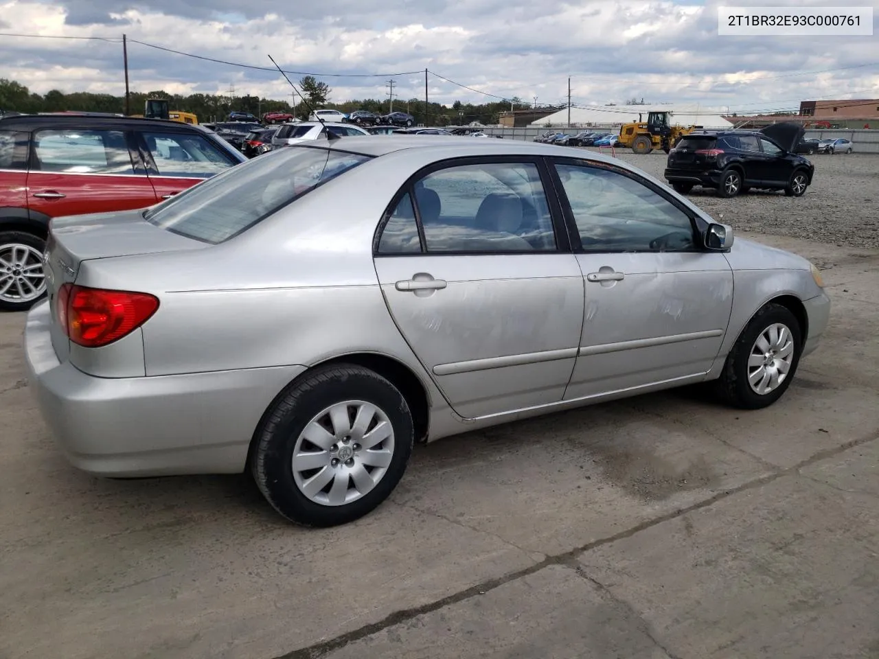 2003 Toyota Corolla Ce VIN: 2T1BR32E93C000761 Lot: 71444433