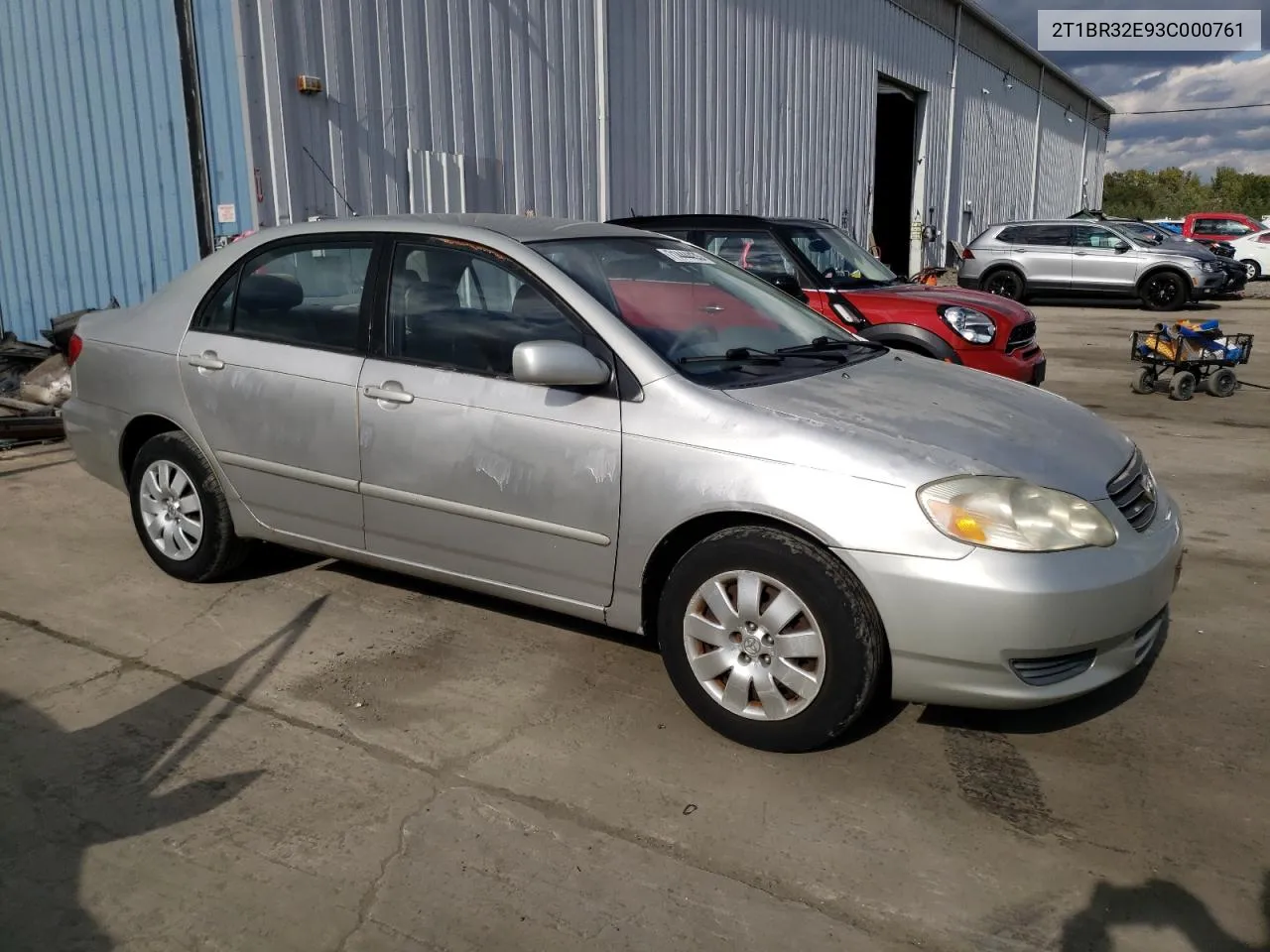 2003 Toyota Corolla Ce VIN: 2T1BR32E93C000761 Lot: 71444433