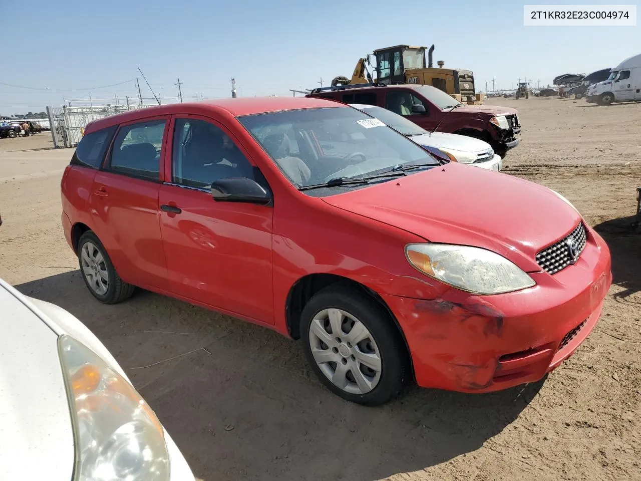 2003 Toyota Corolla Matrix Xr VIN: 2T1KR32E23C004974 Lot: 71736294