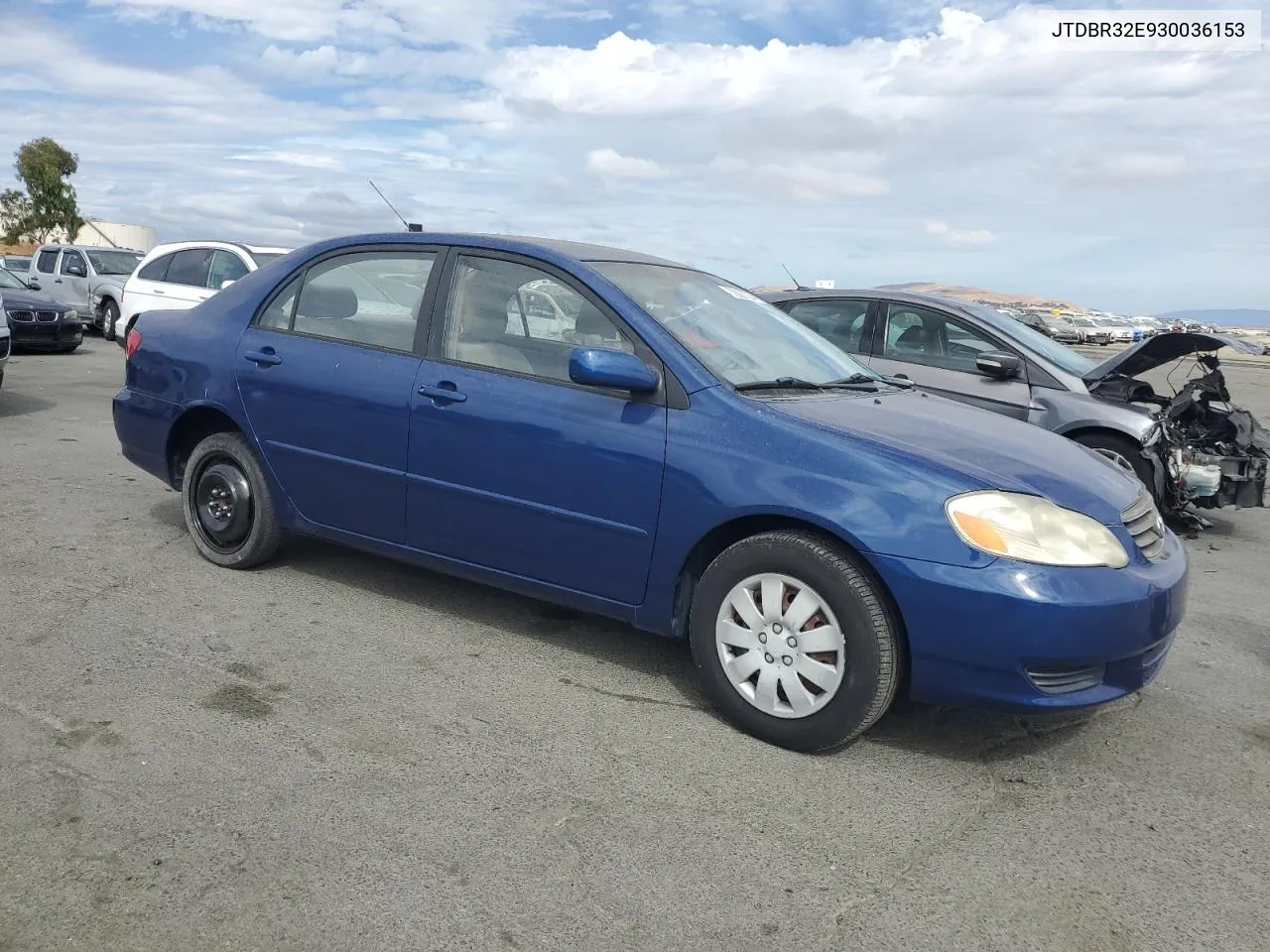 2003 Toyota Corolla Ce VIN: JTDBR32E930036153 Lot: 72097004