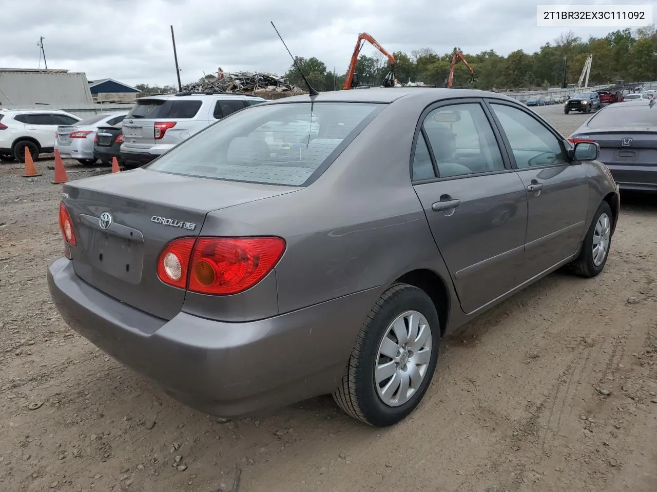 2003 Toyota Corolla Ce VIN: 2T1BR32EX3C111092 Lot: 72155264