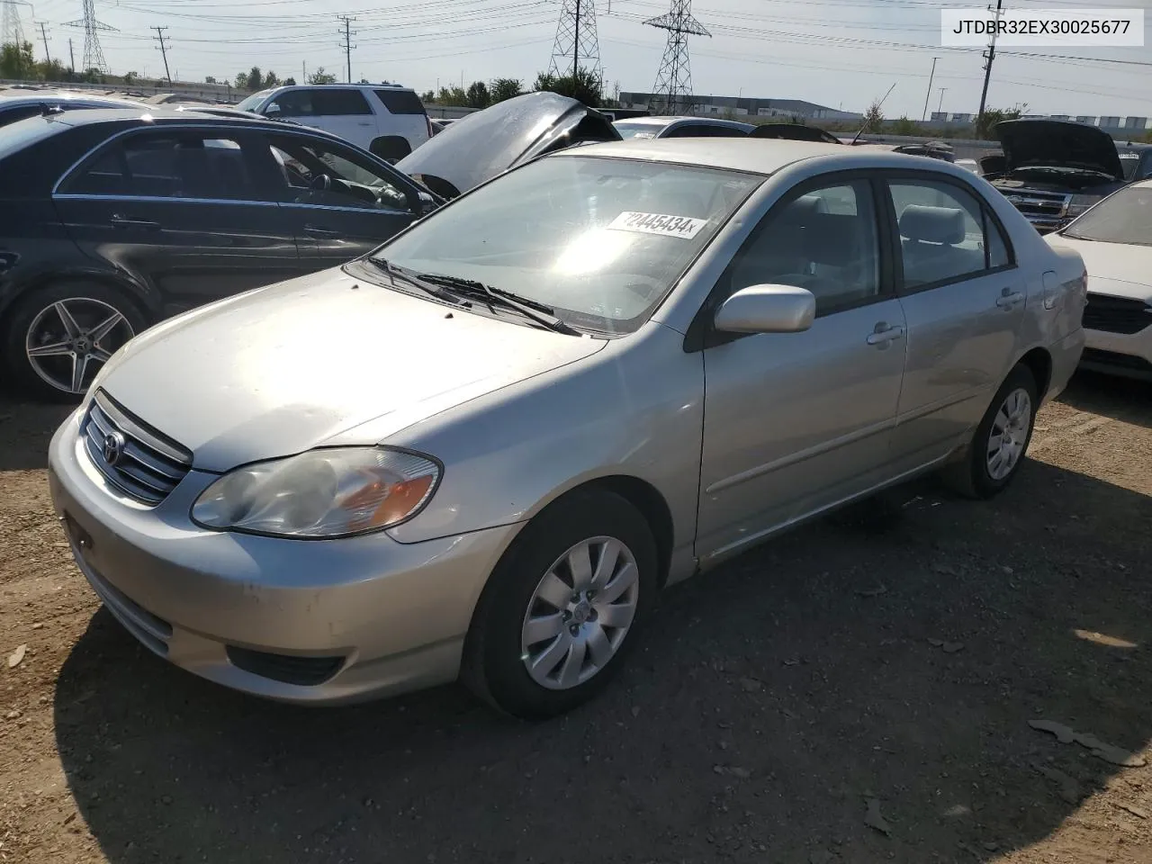 2003 Toyota Corolla Ce VIN: JTDBR32EX30025677 Lot: 72445434