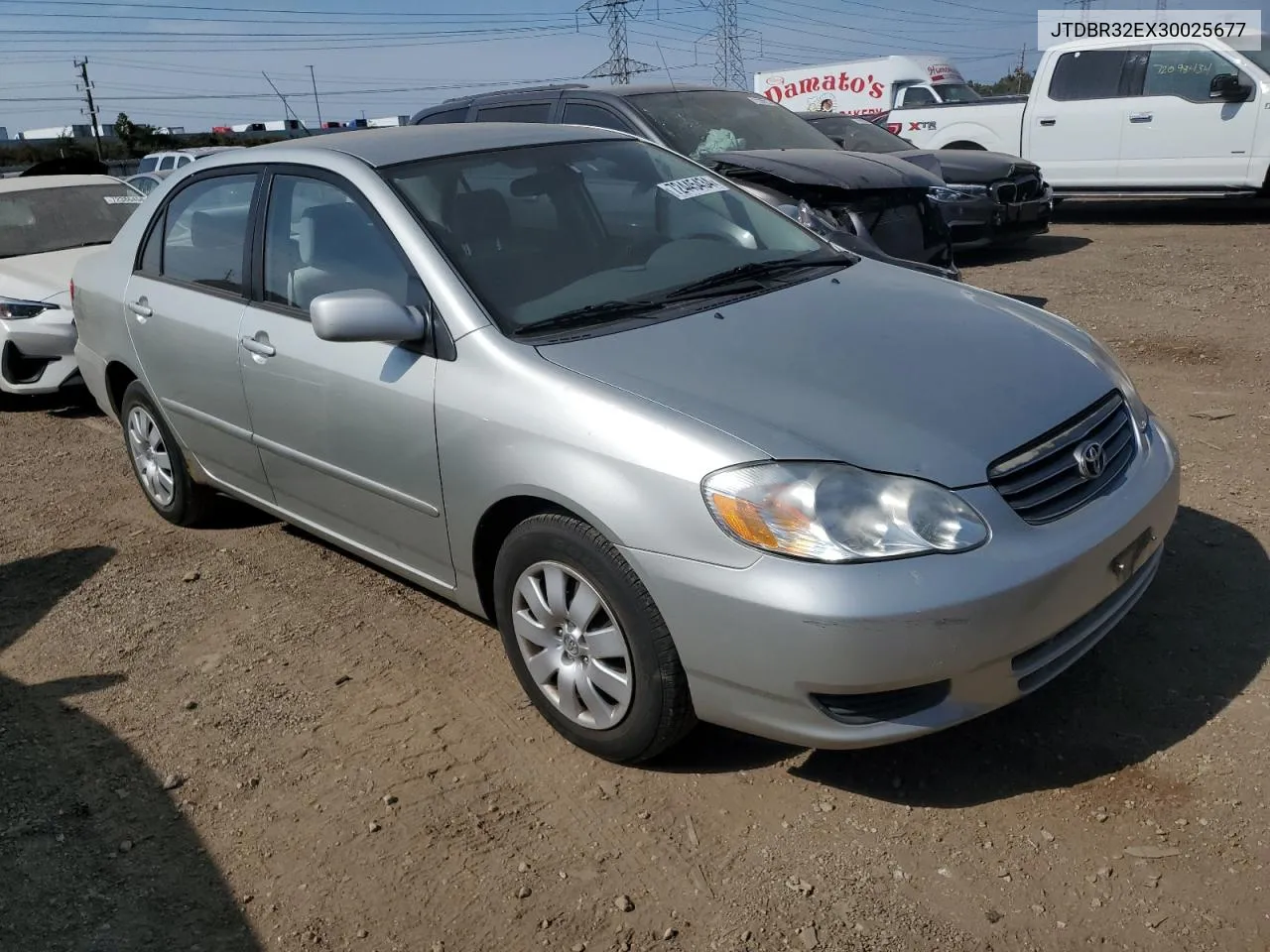 2003 Toyota Corolla Ce VIN: JTDBR32EX30025677 Lot: 72445434