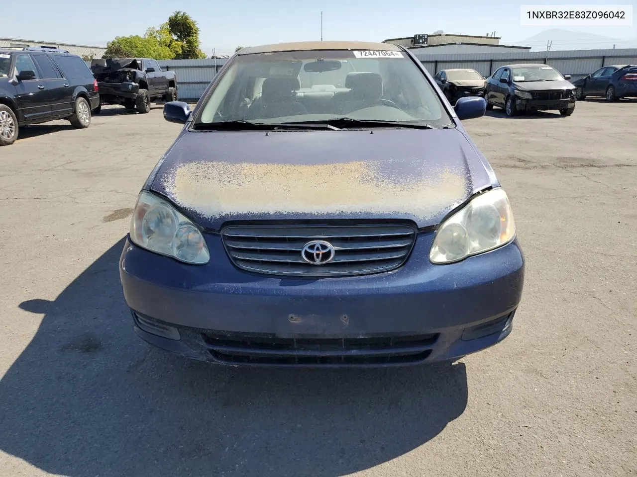 2003 Toyota Corolla Ce VIN: 1NXBR32E83Z096042 Lot: 72447064