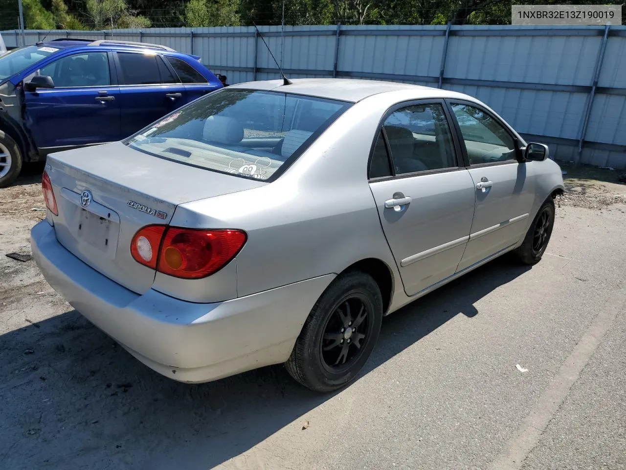 2003 Toyota Corolla Ce VIN: 1NXBR32E13Z190019 Lot: 72711314