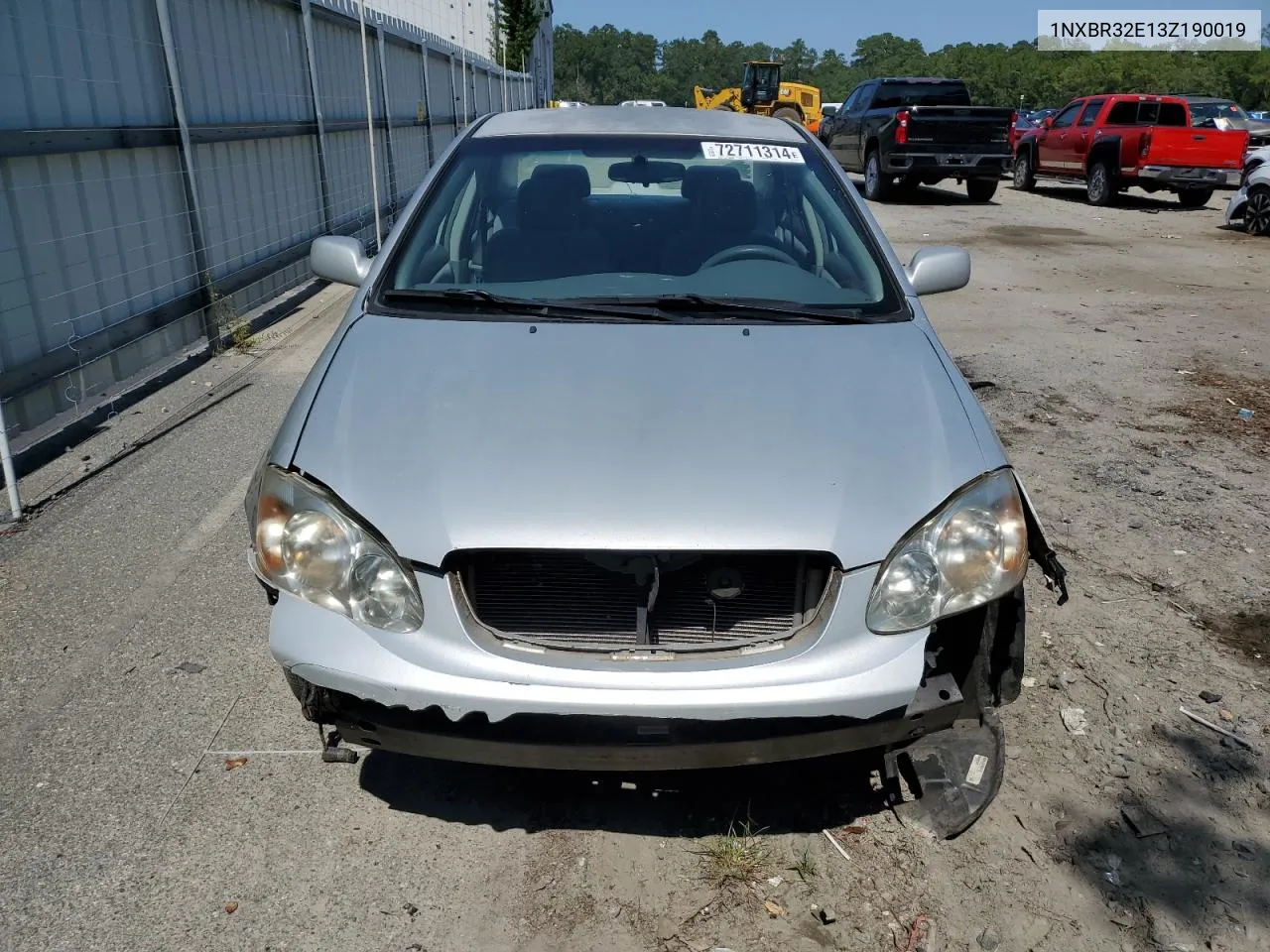 2003 Toyota Corolla Ce VIN: 1NXBR32E13Z190019 Lot: 72711314