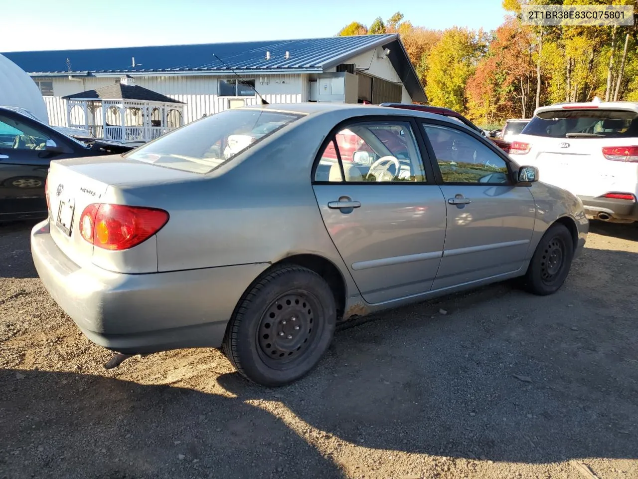 2003 Toyota Corolla Ce VIN: 2T1BR38E83C075801 Lot: 72783104