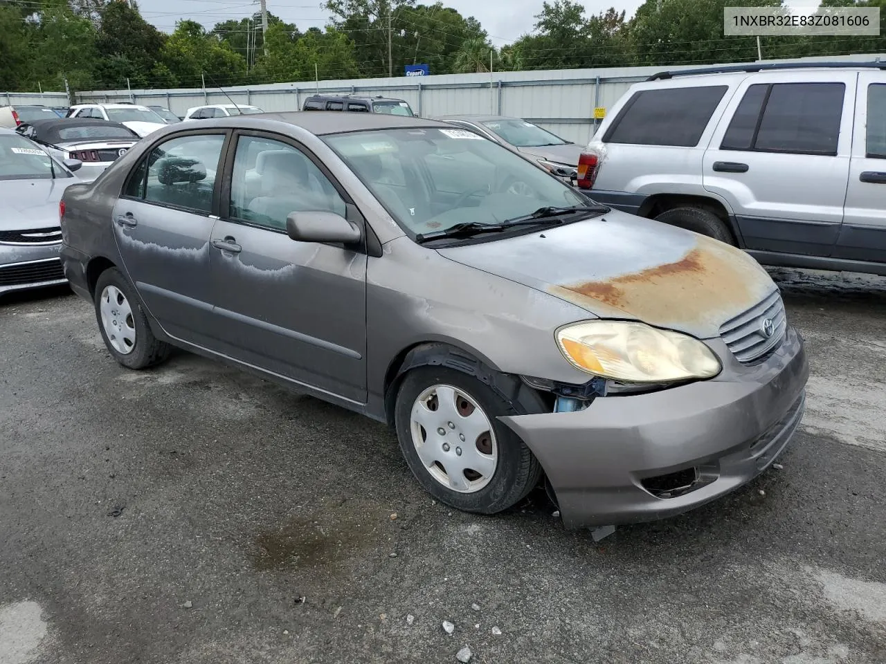 2003 Toyota Corolla Ce VIN: 1NXBR32E83Z081606 Lot: 73148704