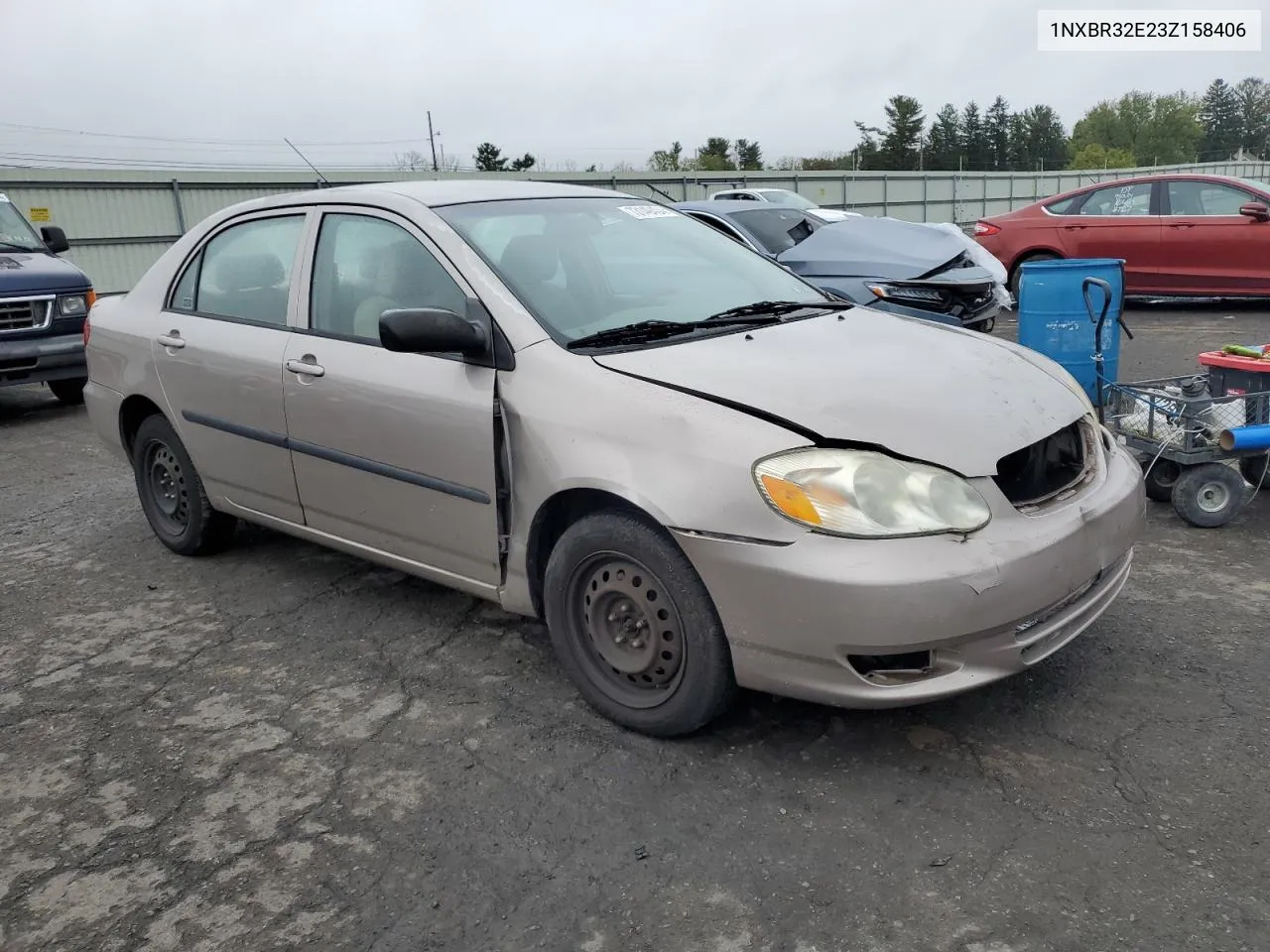 2003 Toyota Corolla Ce VIN: 1NXBR32E23Z158406 Lot: 73149404