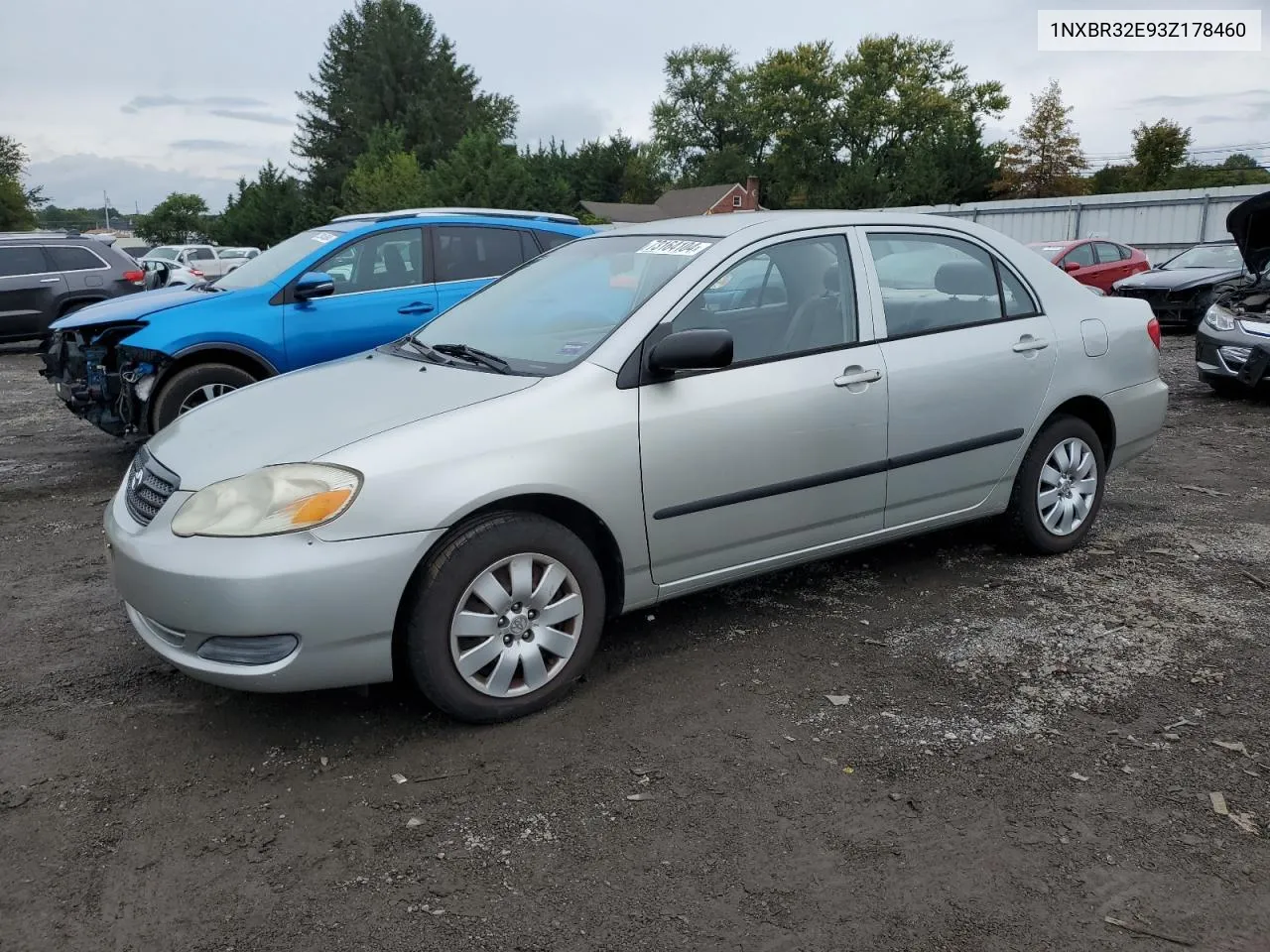 2003 Toyota Corolla Ce VIN: 1NXBR32E93Z178460 Lot: 73164104