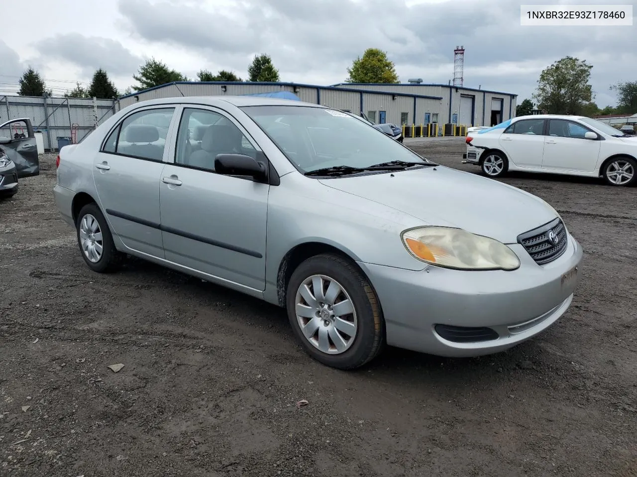 2003 Toyota Corolla Ce VIN: 1NXBR32E93Z178460 Lot: 73164104