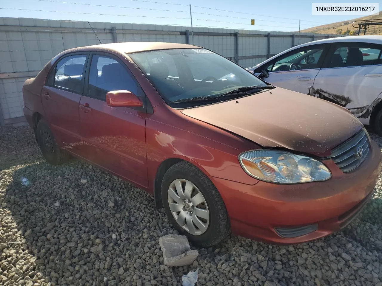 2003 Toyota Corolla Ce VIN: 1NXBR32E23Z016217 Lot: 73323264