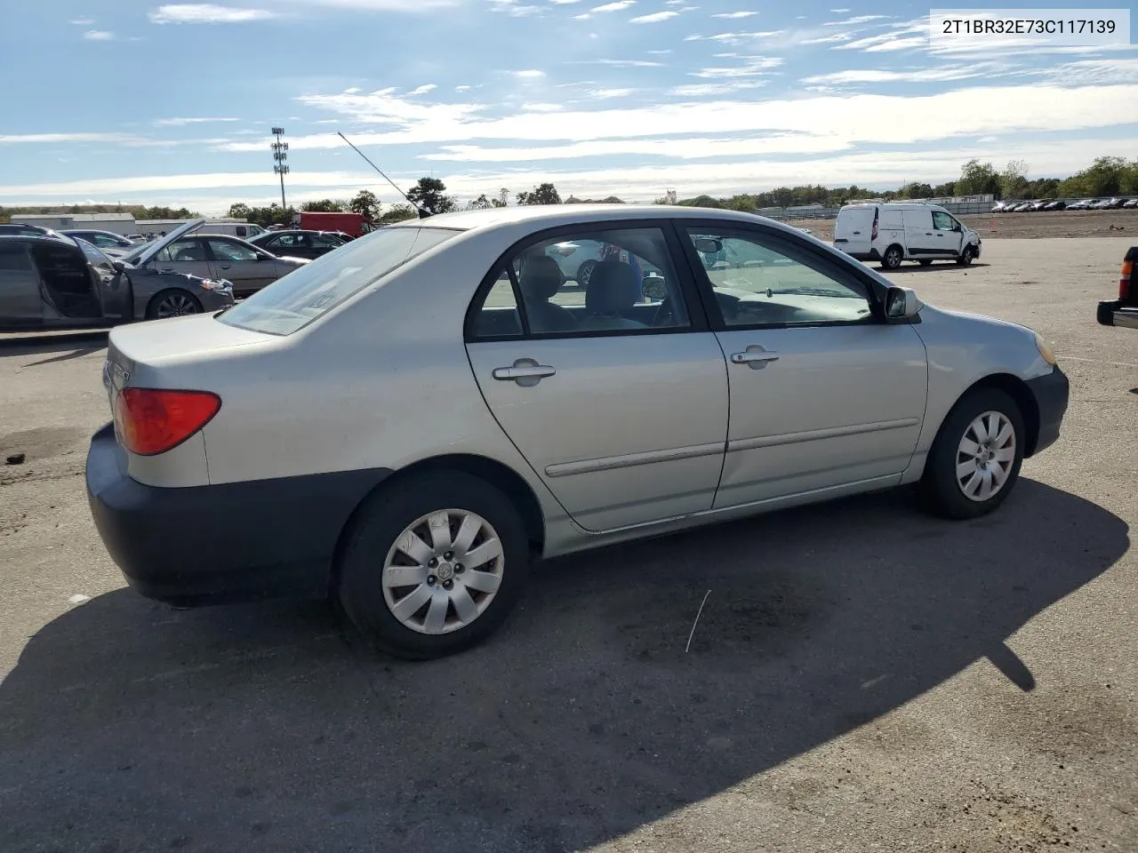 2003 Toyota Corolla Ce VIN: 2T1BR32E73C117139 Lot: 73400744