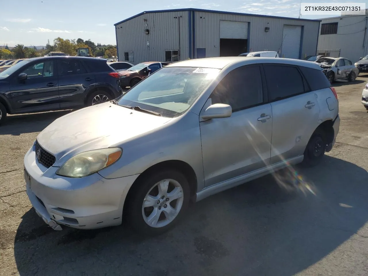 2003 Toyota Corolla Matrix Xr VIN: 2T1KR32E43C071351 Lot: 73531414