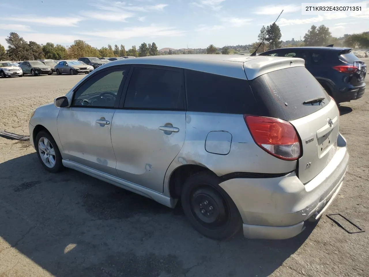 2003 Toyota Corolla Matrix Xr VIN: 2T1KR32E43C071351 Lot: 73531414