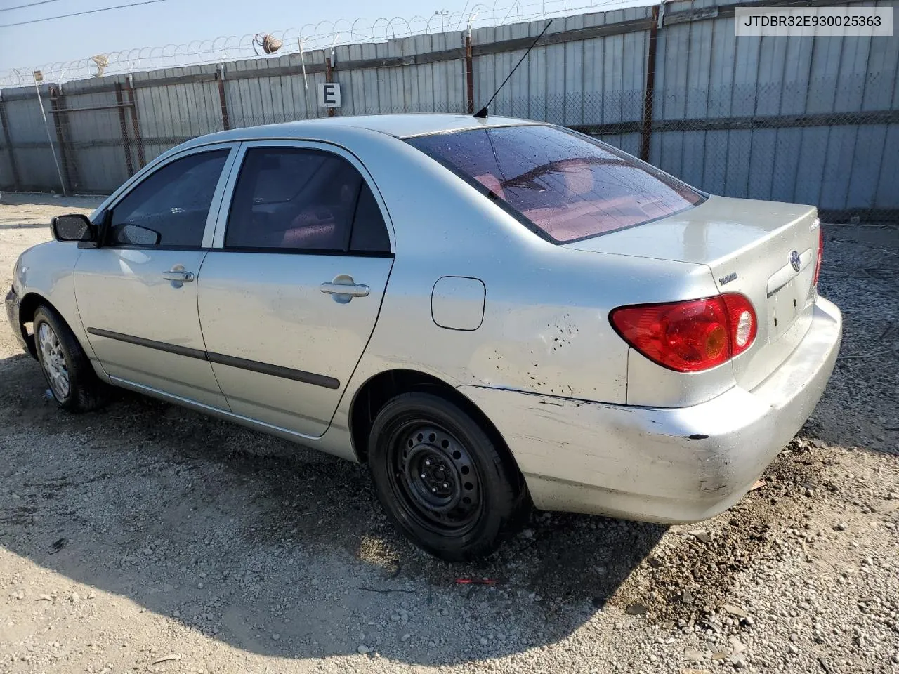 2003 Toyota Corolla Ce VIN: JTDBR32E930025363 Lot: 73812384