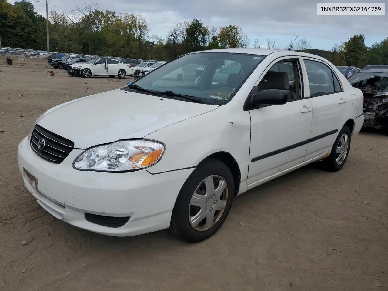 2003 Toyota Corolla Ce VIN: 1NXBR32EX3Z164759 Lot: 74078974