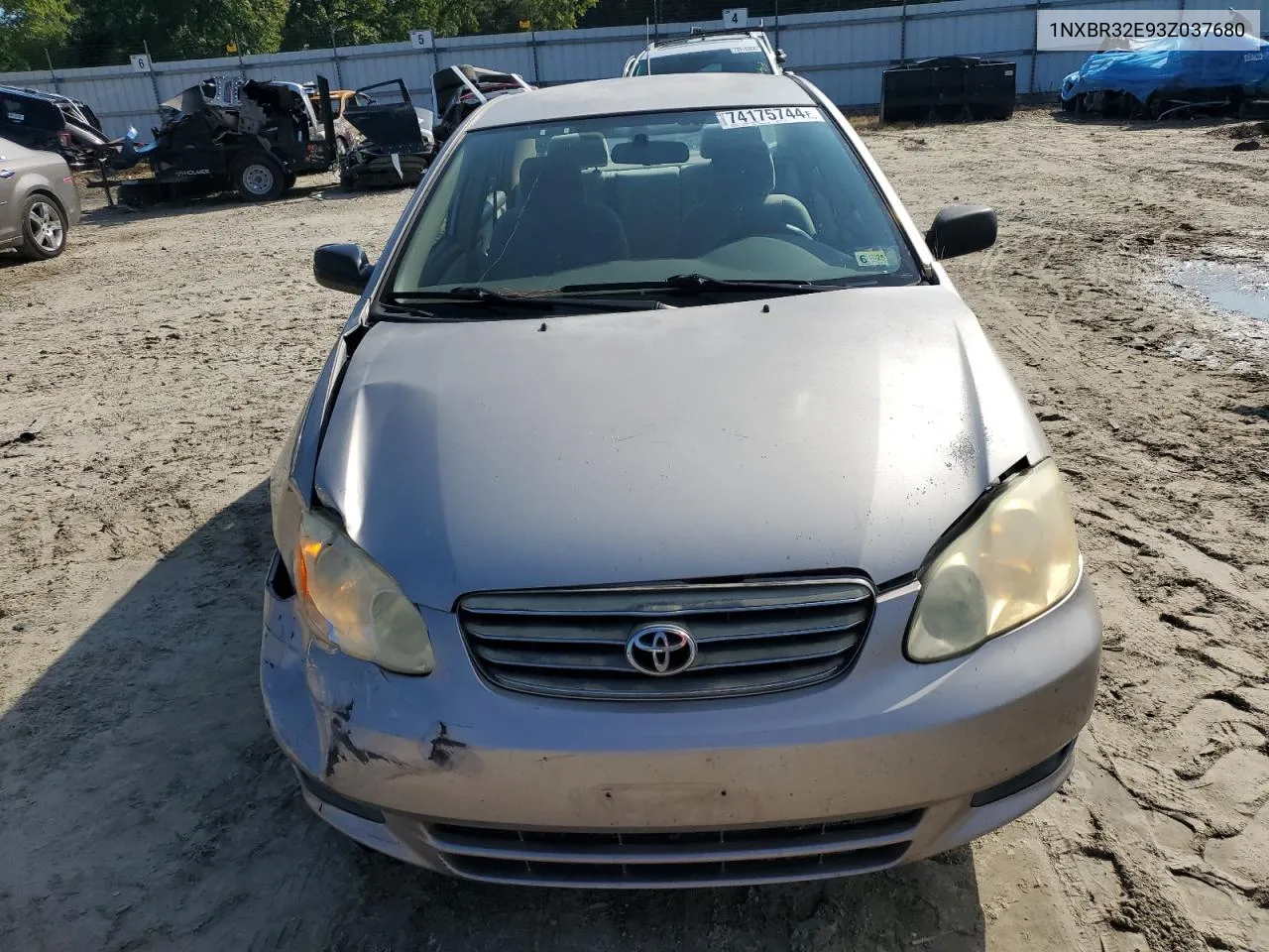 2003 Toyota Corolla Ce VIN: 1NXBR32E93Z037680 Lot: 74175744