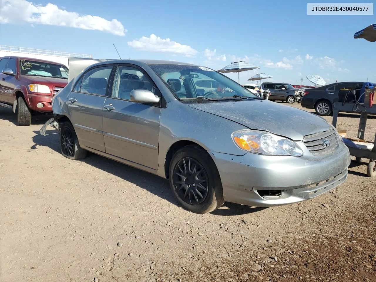 2003 Toyota Corolla Ce VIN: JTDBR32E430040577 Lot: 74200304