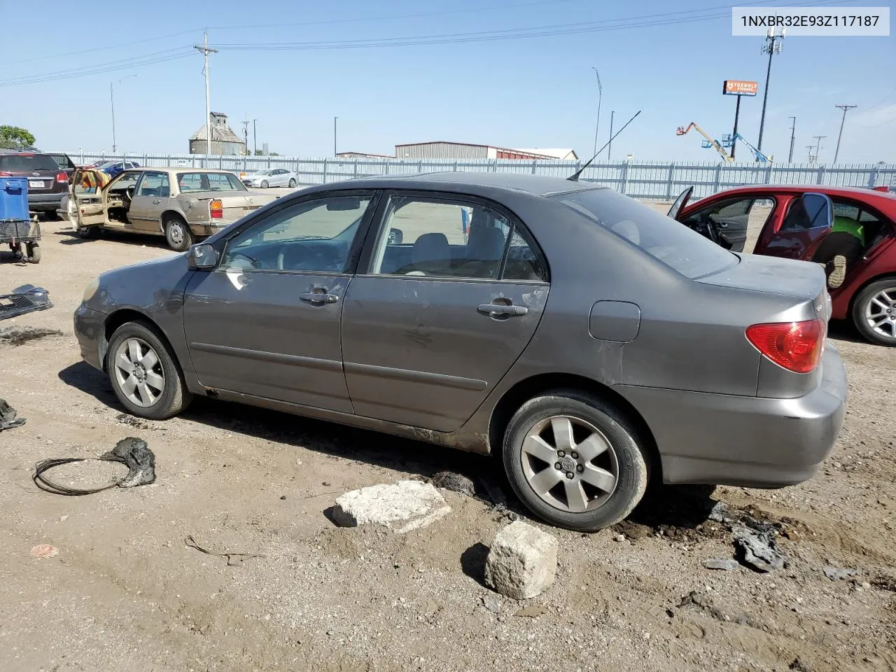 2003 Toyota Corolla Ce VIN: 1NXBR32E93Z117187 Lot: 74268454