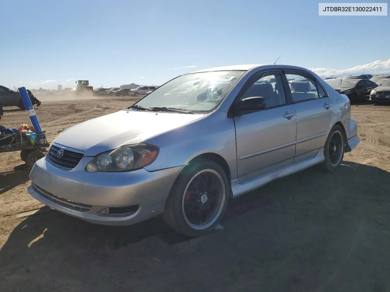 2003 Toyota Corolla Ce VIN: JTDBR32E130022411 Lot: 74324194