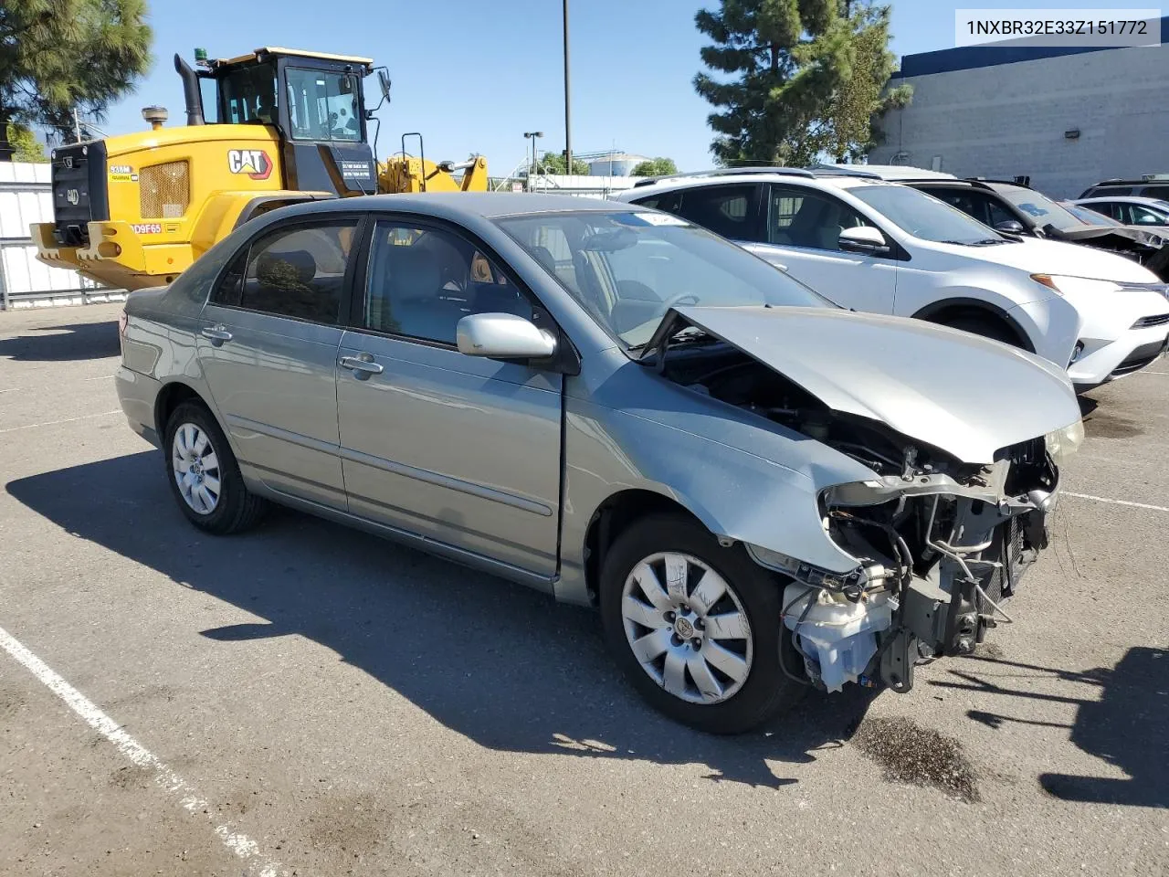 2003 Toyota Corolla Ce VIN: 1NXBR32E33Z151772 Lot: 74634964