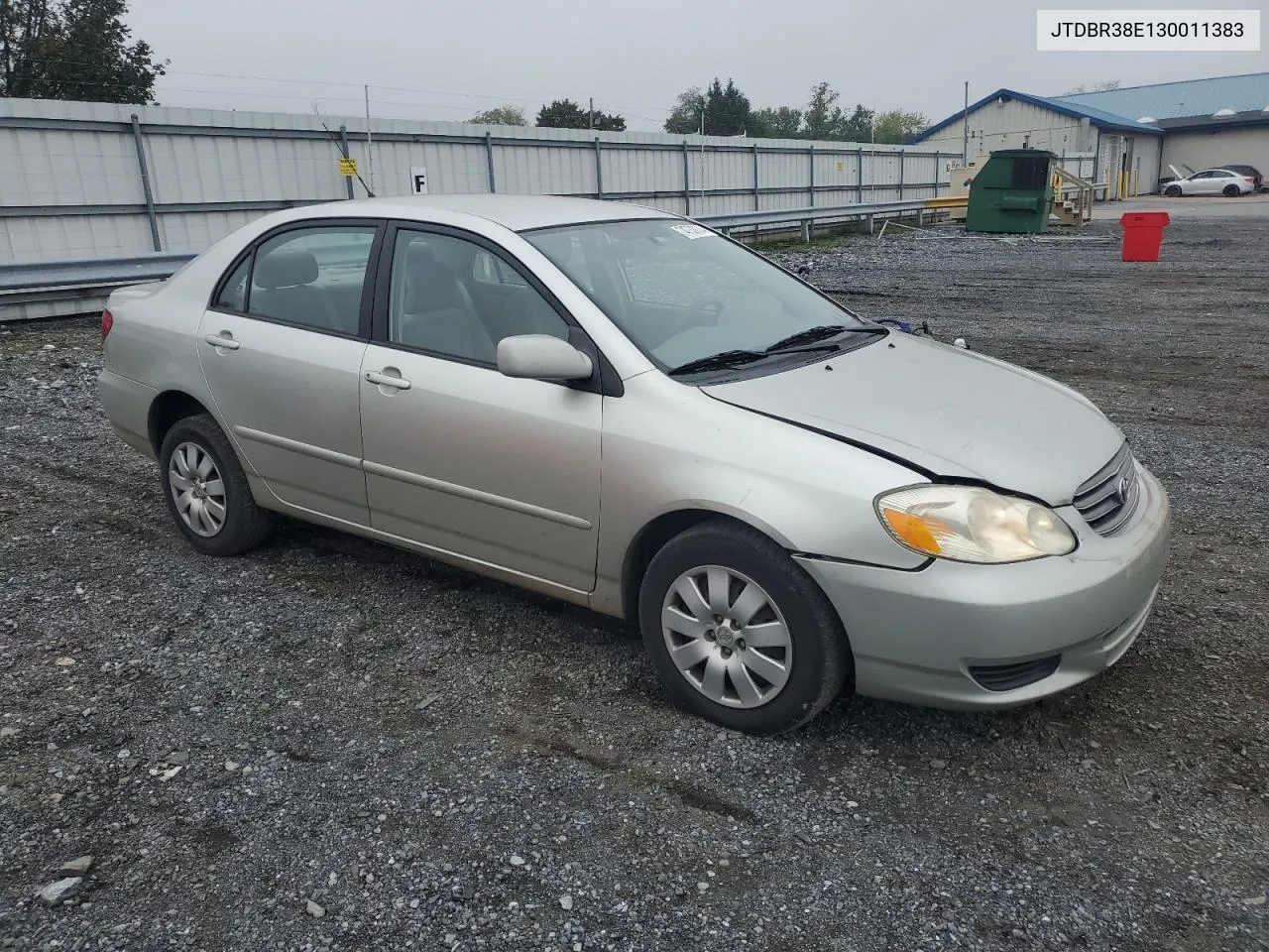 2003 Toyota Corolla Ce VIN: JTDBR38E130011383 Lot: 74732074