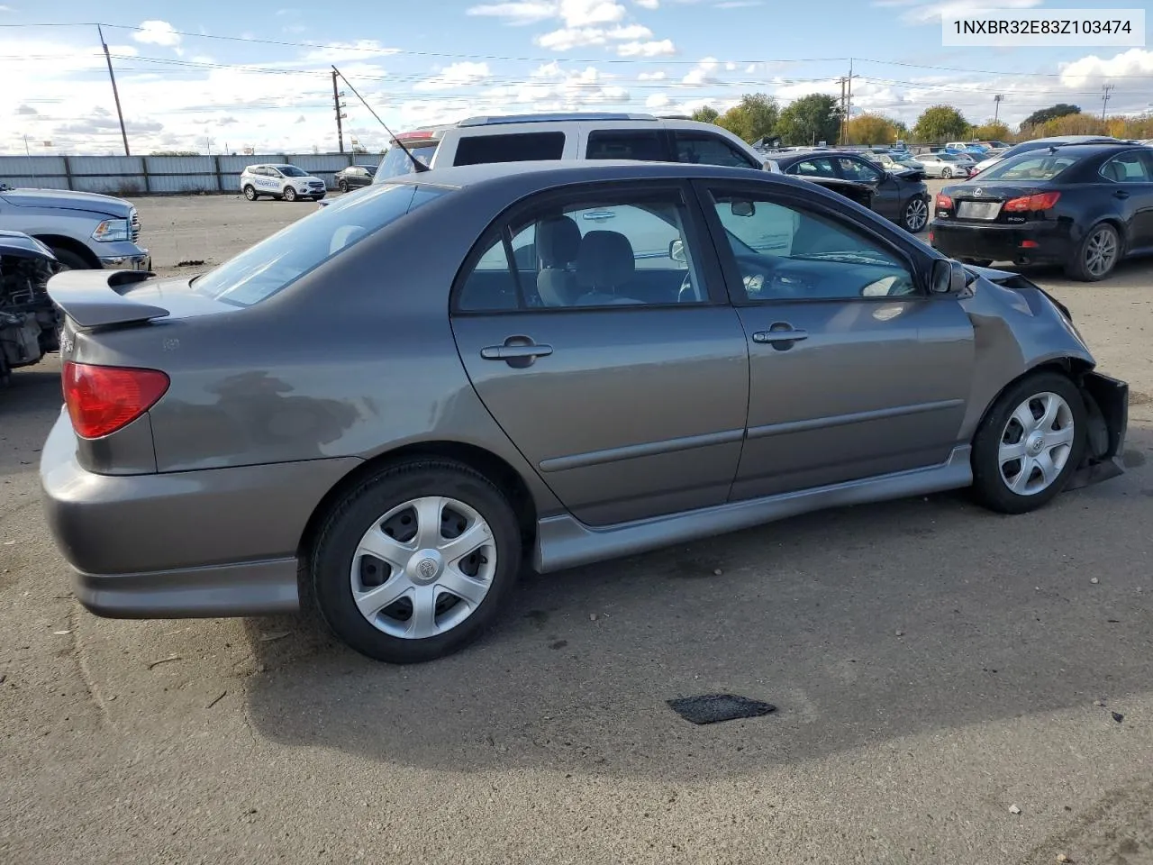 2003 Toyota Corolla Ce VIN: 1NXBR32E83Z103474 Lot: 75187324