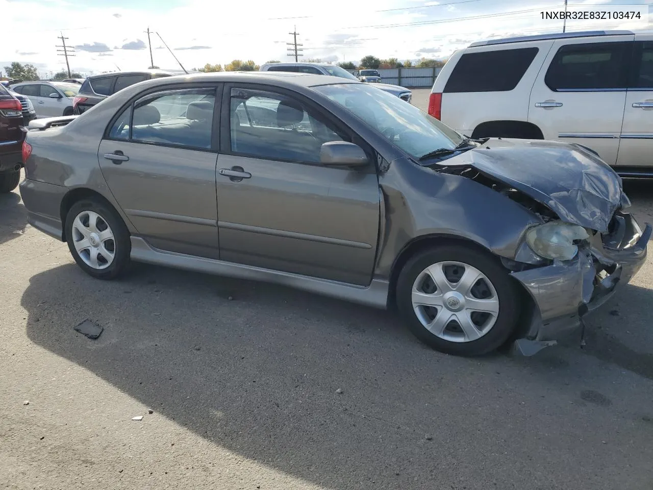 2003 Toyota Corolla Ce VIN: 1NXBR32E83Z103474 Lot: 75187324