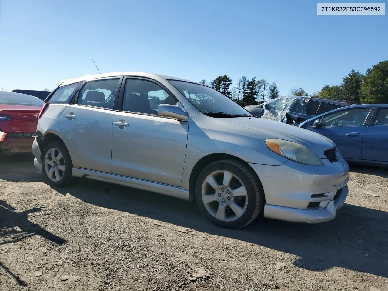 2003 Toyota Corolla Matrix Xr VIN: 2T1KR32E83C096592 Lot: 75203924