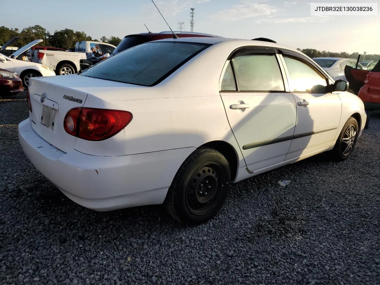 2003 Toyota Corolla Ce VIN: JTDBR32E130038236 Lot: 75858494