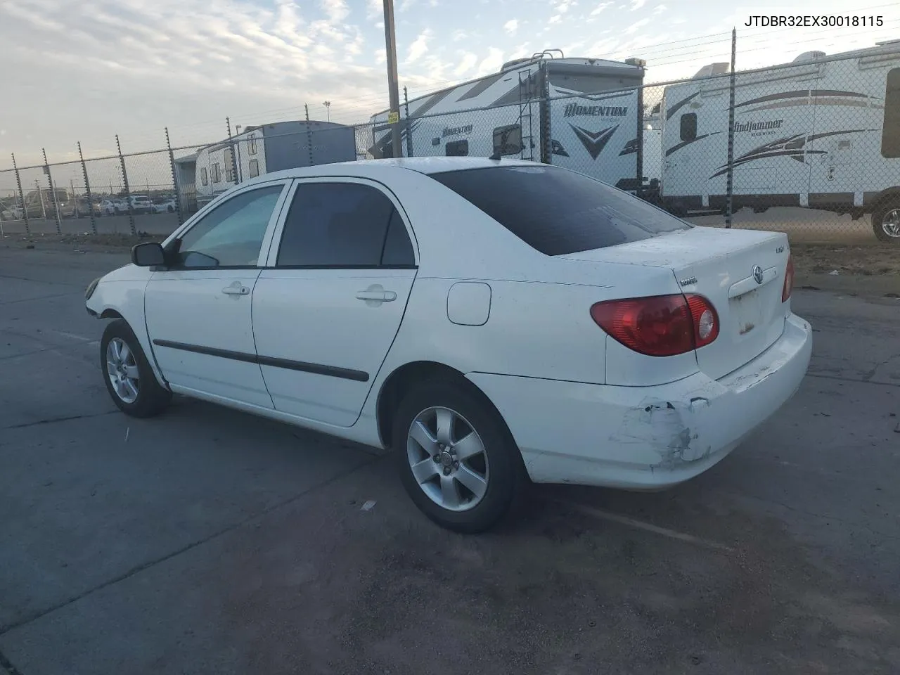 2003 Toyota Corolla Ce VIN: JTDBR32EX30018115 Lot: 76204294